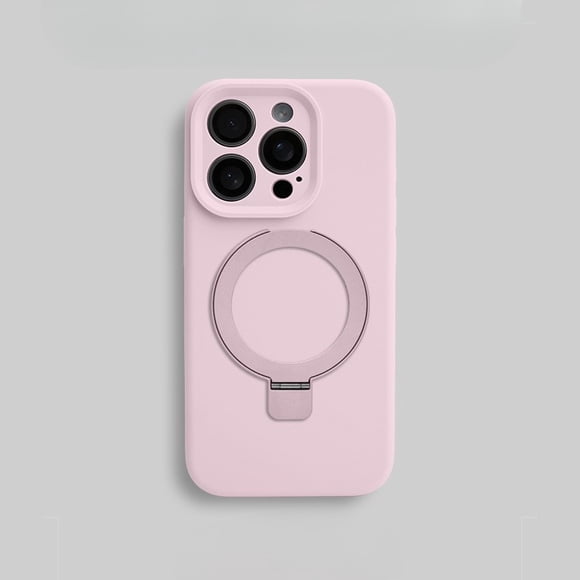 Compatible with iPhone 16 /Pro/Pro Max Case Stand, Slim Full Camera Protection Liquid Silicone Phone Case Suitable for iPhone 16 /Pro/Pro Max Compatible with MagSafe Ring Magnetic Kickstand