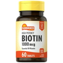 High Potency Biotin 1,000 mcg | 60 Tablets | Essential B Vitamin | By Sundance