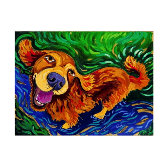 Cathy Carey 'Puddle of Love' Canvas Art