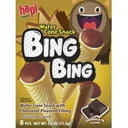 Hapi Bing Bing Crispy Cone Snack, Chocolate Flavor, 2.5 oz