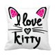 thumbnail image 1 of ABPHQTO Motivation Slogan I Love Kitty Funda de Almohada Funda de Almohada Protector de Almohada Cama 40x40 cm, 1 of 1