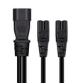 thumbnail image 6 of IEC C14 Male Plug Extension Power Cable to IEC320-C7+C7 Female Extension Line, 6 of 6