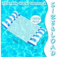 thumbnail image 4 of 2 Pcs Floating Hammock, Inflatable Pool Float 4 In 1 Floating Hammock Water Hammock Multipurpose Foldable, 4 of 5