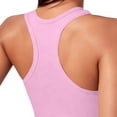 thumbnail image 5 of QSAWXQZ Women's Ribbed Crop Tank Top Built in Padded Racerback Scoop Neck Sleeveless Cut Slim Breathable Muscle Shirt for Gym Athleisure Wear L, 5 of 6