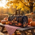 thumbnail image 5 of ZhangC Halloween Themed Quilted Embroidered Tote Bag, 16x8x8 Inch Large Capacity Portable Travel Handbag, Embroidered Storage Tote for Party Supplies, Costumes, Gym and Daily Use, 5 of 9