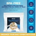 thumbnail image 5 of MEDca Pill Pouch Bags - (Pack of 500) 3" x 2.75" Daily Pill Organizer, Clear, 5 of 10