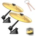 thumbnail image 1 of wonima02 Car Cymbal Air Vent Mini Drum Beatride Pro, Includes Percussion Stick Mini Drum Set For Car (Gold, 2pcs), 1 of 1