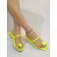 thumbnail image 3 of Women Round Decor Toe Post Thong Sandals, Artificial Patent Leather Fashion Sandals, 3 of 4