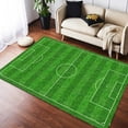 thumbnail image 4 of Tapis Doux pour Intérieur/extérieur, Motif Gazon de Terrain de Football, Tapis de Sol, Tapis pour Table et Chaise, Salon Maison Table Basse, Tapis Antidérapant, Cadeau Décoratif, 4 of 8