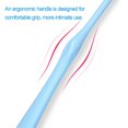 thumbnail image 2 of 2-pack orthodontic care cleaning toothbrush irregular small pointed toothbrush braces special toothbrush (rose red + blue), 2 of 4
