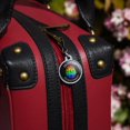 thumbnail image 2 of Celebrate Neurodiversity Brain Autism Rainbow Spectrum Jacket Handbag Purse Luggage Backpack Zipper Pull Charm, 2 of 4