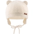 thumbnail image 4 of JANGANNSA Gorro de punto lindo para niños y niñas, gorro de Navidad cálido con orejeras, gorro de invierno para bebés de 0 a 2 años, 4 of 4