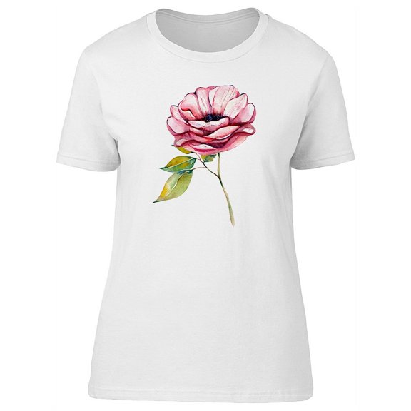 Summer Pink Flow Rose Tee Women's -Image by Shutterstock