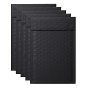 Bubble Mailers 6.7x9.1 inch,5 Pack Self-Seal Padded Mailing Envelopes,Shipping Bags,Usable Size 6X8.5" Bubble Envelopes for Business Envelope Packaging Mailing for Jewelry,Sport Cards(Black)