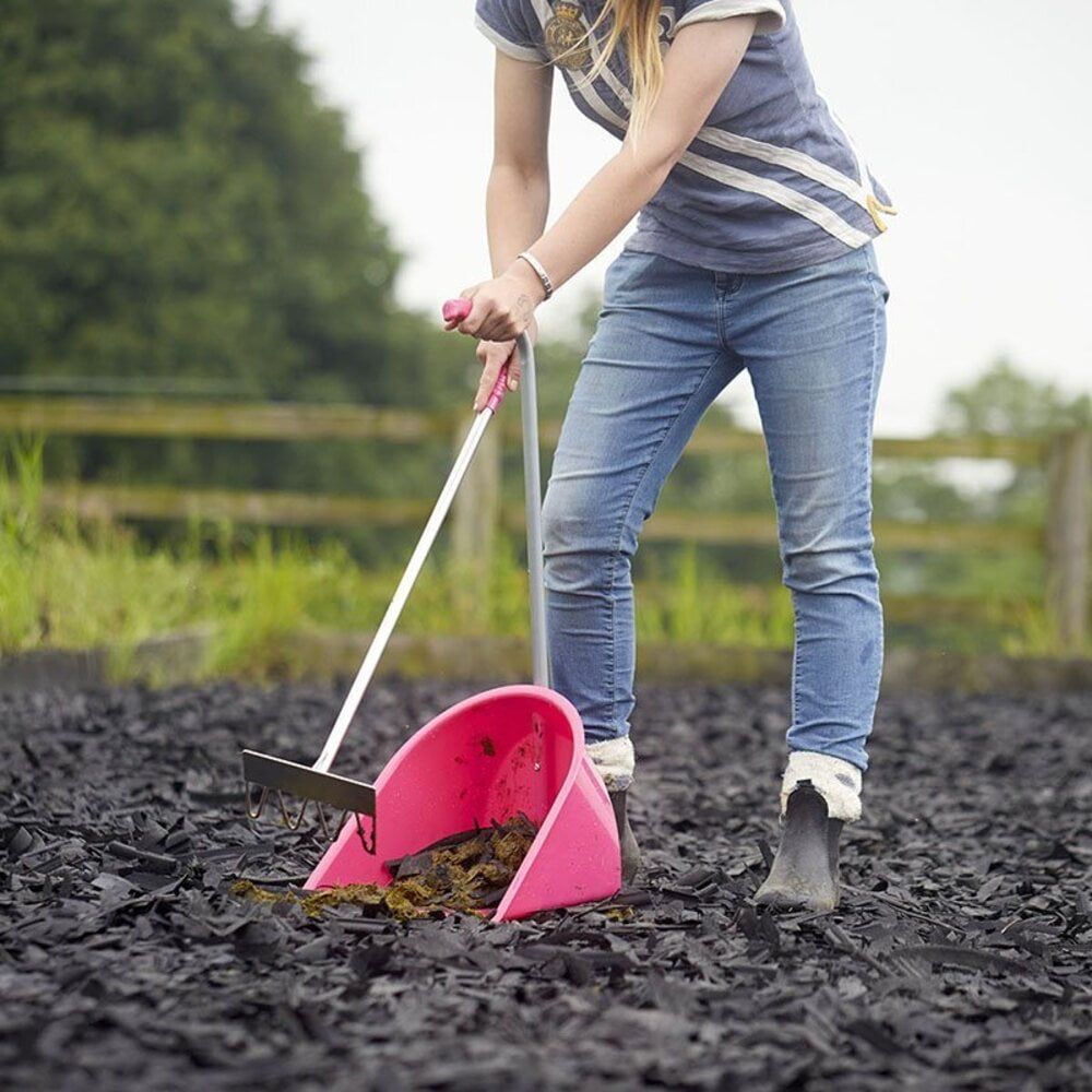 Red Gorilla Tidee Traditional Horse Manure Rake