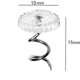 thumbnail image 2 of Clear Head Twist Pins, Compatible with Upholstery, Slipcovers and Bed Skirts, Set of 100, 2 of 5