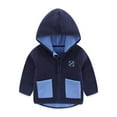 thumbnail image 2 of MeetoTime Children's Casual Long Sleeve Hooded Top Fall Winter Warm Zipper Coat for Kids Boys Girls, 2 of 7