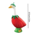 thumbnail image 4 of HWRETIE Indoor Outdoor Decorative Figurine Giddy White Porch Statue for Garden Patio 30cm Cement Porch Gooses Display, 4 of 8