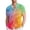 Silver*, variant on RUTAYY Men's Shirts Rainbow Print Short Sleeve Comfortable Breathable Turndown Collar Button Down Casual Daily Wear Travel Elegant Blouse