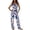 d-424Navy250, variant on Women 2 Piece Striped Sleep Set Contrast Binding Sleeveless Crop Tops Drawstring Wide Leg Pants With Pockets Loungewear Pajama Set for Lounging Daily Wear Holiday Pjs