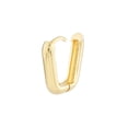 thumbnail image 2 of 14K Yellow Gold 10 x 15mm Oblong Polished Huggie Earrings - Women, 2 of 4