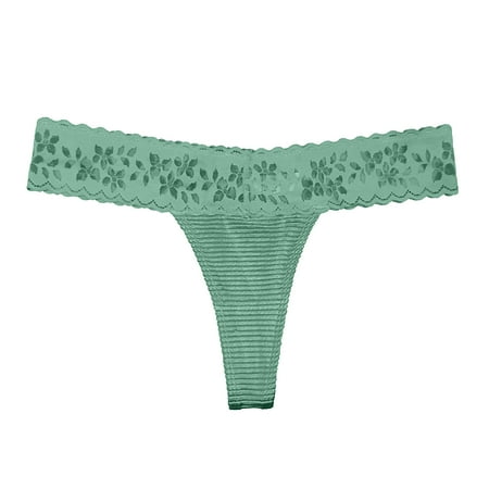 

Efsteb Lace Panties for Women Sexy Comfy Panties Ladies Lace Hollow Out Underwear G Thong Lingerie Transparent Breathable Underwear Ropa Interior Mujer Low Waist Briefs Green
