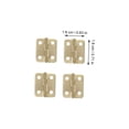 thumbnail image 4 of FUTUREORYY 50Sets Iron Chest Hinges Yellow Color Rust Resistant Small Hinges for Handmade Wooden Boxes, 4 of 5