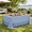 Light Blue-11.4" x 10.6" (Rectangular)-1, variant on White Solid Color 4 Pack 90 x 132 Inch Ruffled Rectangular Polyester Tablecloth