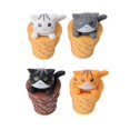thumbnail image 3 of Miniature Cat Decors 4Pcs Cute Ice Cream Figures for Gardening Indoor Decoration PVC Ornaments, 3 of 5