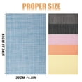 thumbnail image 2 of 1 pcs Placemats Woven Vinyl Place Mats for Dining Table Wipe Clean Heat Resistant Washable Kitchen Table Mats Washable Durable Place Mats, 17.7"x11.8", 2 of 9