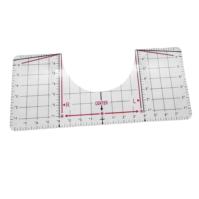 T-Shirt Ruler HTV Herramienta de Alineación de Vinilo / Guía - para Diseños Sunnimix guía de la regla de la camiseta