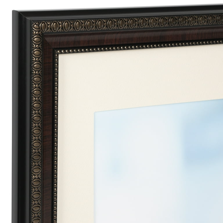 Mainstays 11x14 Matted to 8x10 White Ornate Decorative Tabletop Picture Frame