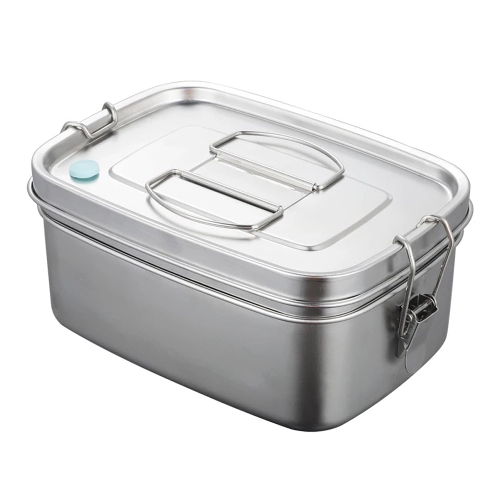 Eco Friendly Large Lunch Box Tin Stainless Steel Compartment Camping Storage 