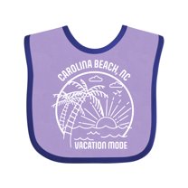Inktastic Summer Vacation Mode Carolina Beach North Carolina Boys or Girls Baby Bib
