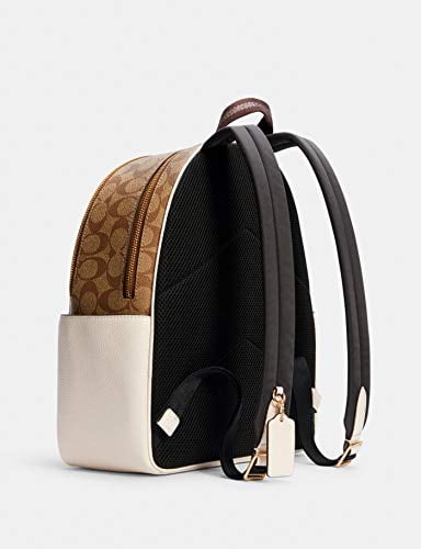 Coach Women's Court Backpack In Signature Canvas (Khaki - Chalk)