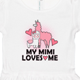 thumbnail image 4 of Inktastic My Mimi Loves Me Llama Girls Toddler Dress, 4 of 5
