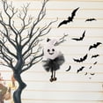 thumbnail image 5 of Vikakiooze 2023 Halloween Decorations Halloween Venue Layout Props Cartoon Gauze Skirt Bell Pendant Ghost Witch Pendant, 5 of 5