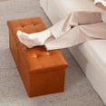 thumbnail image 6 of 31.5 Inches Ottoman with Storage , Folding Foot  Stool for Bedroom Living Room Entryway, 6 of 8