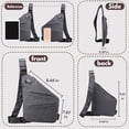 thumbnail image 3 of Bolsa de viaje antirrobo Ocalil para mujeres y hombres, color negro, 3 of 7