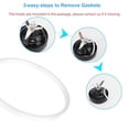 thumbnail image 3 of 6 Pack Rubber Gaskets Replacement Seal 8.2cm For Blender Replacement Parts Kitchen Appliance Blender Accessories, 3 of 8
