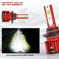 thumbnail image 4 of 9012 LED Headlight High Low Beam H11 H8 Fog Light Combo Conversion Kit Strong Penetration Pack of 4, 4 of 16