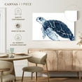 thumbnail image 5 of Elephant Stock Turtle In The Blues Wall Art - Horizontal Canvas Wall Art - Living Room Wall Decor - Animal Canvas - Blue And White Decor By Elizabeth Medley - 12" x 8", 5 of 8