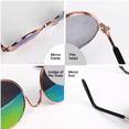 thumbnail image 3 of 10 Pcs Lunettes de Soleil pour Chien Rondes en Métal Lunettes de Soleil Classiques Rétro pour Chat Lunettes de Soleil Hippie Mignonnes et Amusantes pour Animaux de Compagnie, 3 of 5