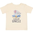 thumbnail image 3 of Inktastic I Love My Uncle Cute Elephants in Night Sky Boys or Girls Baby T-Shirt, 3 of 5