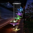 thumbnail image 2 of Butterfly Mom Gifts for Mothers Day Grandma Gift, Butterfly Solar Wind Chimes for Outside Solar Lights Outdoor Decor, Hanging Mobile for Garden Patio Yard Porch Decoraion Birthday Gifts for Women, 2 of 7