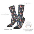 thumbnail image 4 of Logiee Garden Gnomes Print Adult Socks for Men & Women,Calf Socks, Ankle Socks,Boots Socks,Breathable Casual Sock,Unisex Crew Socks, 4 of 6