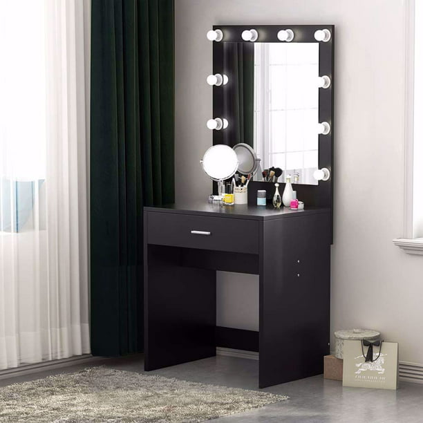 Tribesigns Vanity Set With Lighted, Makeup Vanity Set With Drawers