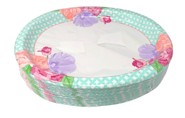 spring paper plate