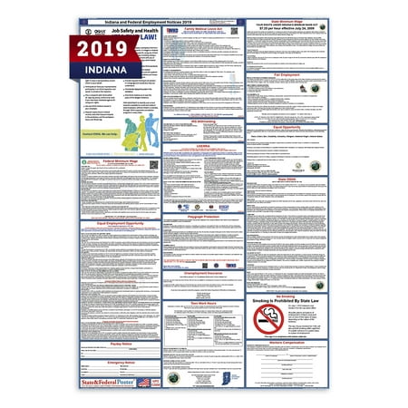 2019 Indiana State and Federal Labor Law Poster