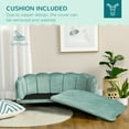 thumbnail image 6 of PawHut Pearl Design Pet Sofa for Medium and Large Sized Dogs, Pet Bed with Cushion and Solid Wood Legs, Green, 6 of 9